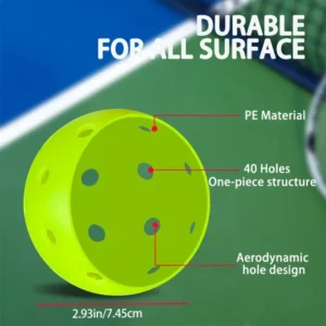 X ACE 40 PRO Pickleballs  Crack Resistant & High Visibility