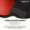 Professional Table Tennis Racket - Red