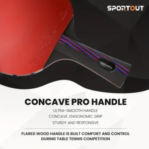 Professional Table Tennis Racket - Red