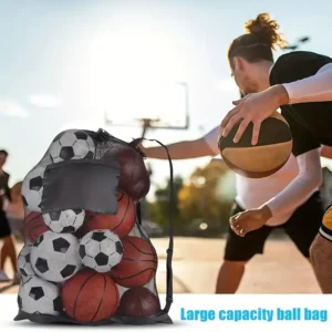 1pc Drawstring Sports Ball Bag