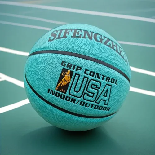 Green PU Non Slip Basketball